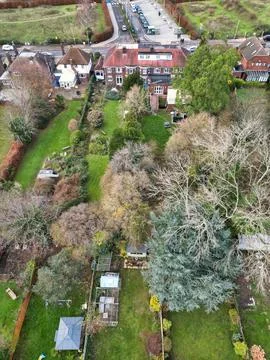 High Angle View of East Luton City of England UK Stock Photos