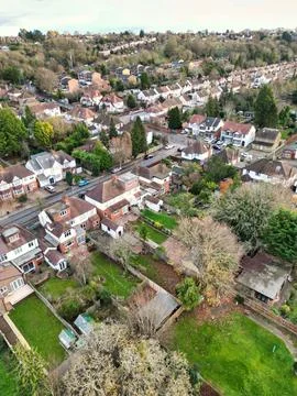 High Angle View of East Luton City of England UK Stock Photos