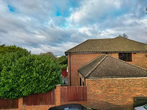 High Angle View of East Luton City of England UK Stock Photos