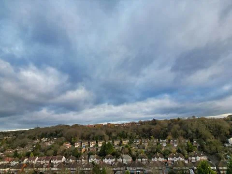 High Angle View of East Luton City of England UK Stock Photos