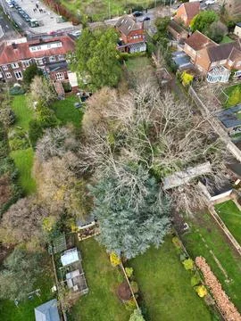 High Angle View of East Luton City of England UK Stock Photos