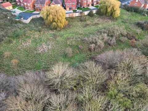 High Angle View of East Luton City of England UK Stock Photos