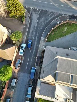 High Angle View of East Luton City of England UK Stock Photos