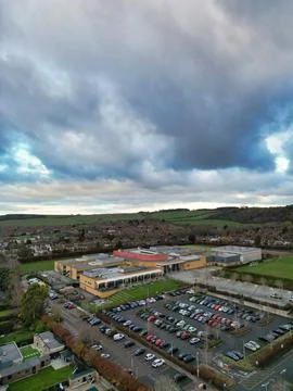High Angle View of East Luton City of England UK Stock Photos