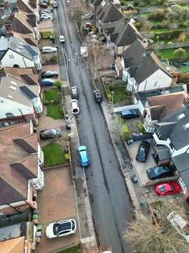 High Angle View of East Luton City of England UK Stock Photos