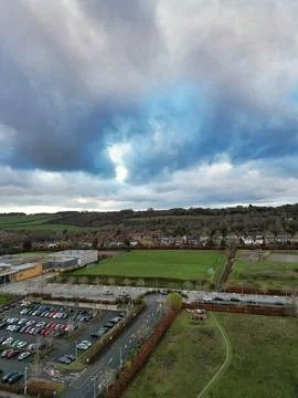 High Angle View of East Luton City of England UK Stock Photos