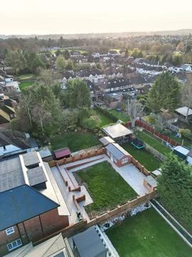 High Angle View of East Luton City of England UK Stock Photos