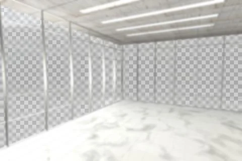 High angle view of empty building hall Ilustración de archivo