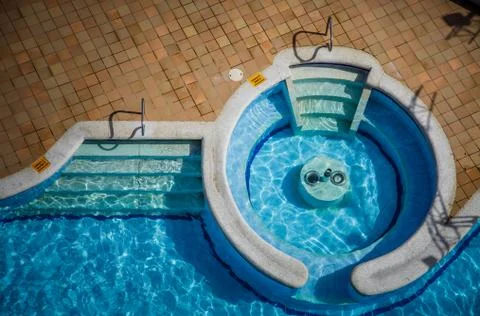 High angle View of a Empty Pool Stock Photos