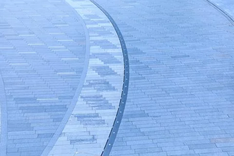 High angle view of empty square floor. Stock Photos