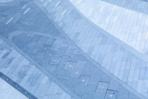 High angle view of empty square floor. Stock Photos