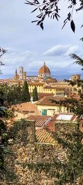 High angle view of Florence at (Firenze), Italy Stock Photos