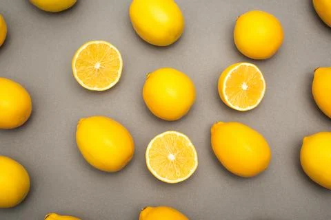 High angle view halves whole Stock Photos