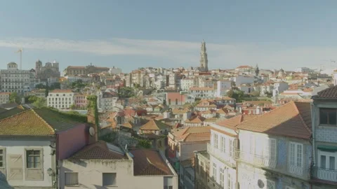 High angle view of the historic city skyline. Stock Footage 327687624