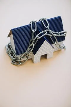 High angle view house model Foto stock