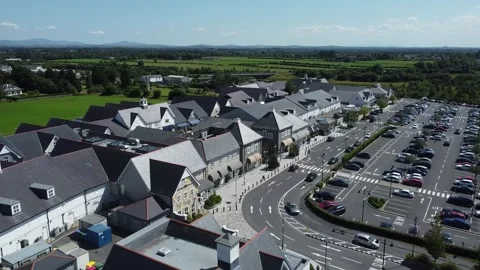 High-angle view of houses and gardens in a quiet suburban area. Stock Footage 327624149