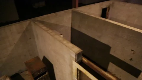 HIgh Angle View of Illuminated Training Building Stock Footage 70562544