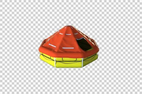 High angle view of inflatable tent Stock Illustration