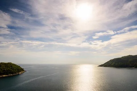 High angle view island and Andaman sea High angle view beautiful landscape... Stock Photos