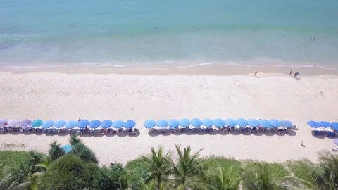 High angle view of Karon beach Phuket Thailand Stock-Footage 83333835