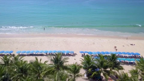 High angle view of Karon beach Phuket Thailand Stock-Footage 83333857