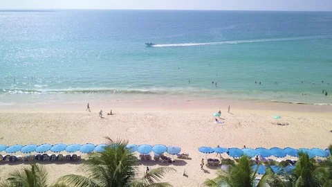 High angle view of Karon beach Phuket Thailand 库存影片 83334018
