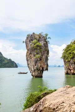 High angle view Khao Tapu island Stock Photos