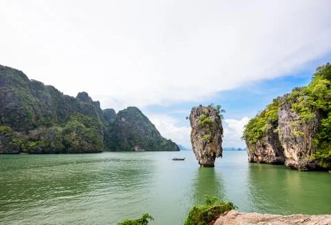 High angle view Khao Tapu island Stock Photos