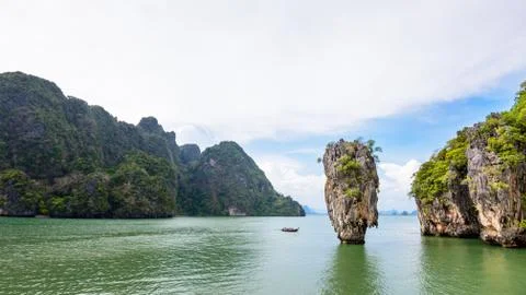 High angle view Khao Tapu island Stock Photos