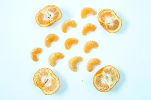 High angle view of lemon top view Stock Photos