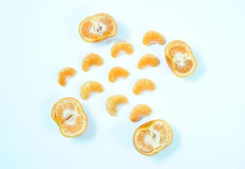 High angle view of lemon top view Stock Photos