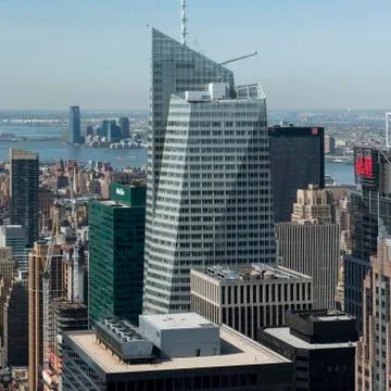 High angle view of Midtown Manhattan Stock Photos
