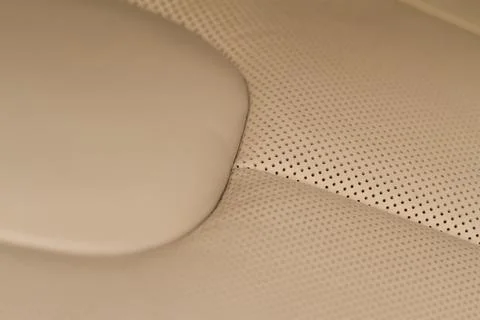 High angle view of modern car fabric seats. Close-up car seat texture and int Stock Photos