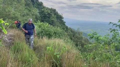 High angle view of mountain Stock Footage 238622797