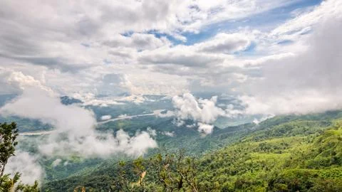 High angle view natural landscape Foto stock