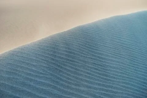 High angle view of natural pattern on sand at desert Stock Photos