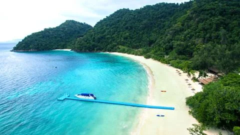 High angle view of nyang oo phee island sea beach most popular traveling dest Stock-Fotos