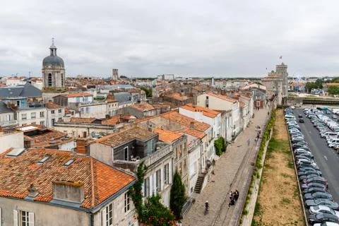 High Angle View of the Old Port of La Rochelle Stock Photos