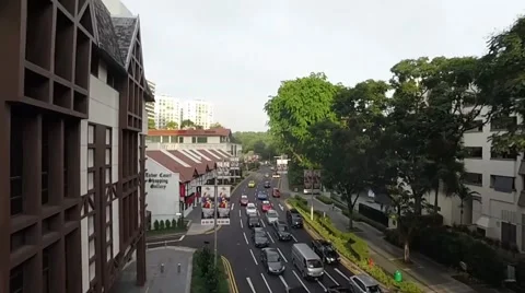 High angle view Up Orchard road version one 스톡 동영상 50401213
