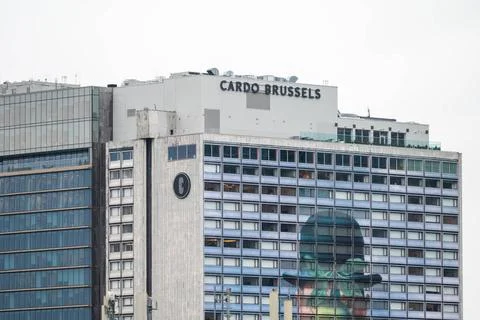  High angle view over the Cardo Brussels hotel a lifestyle Marriott hotel,... Stock Photos