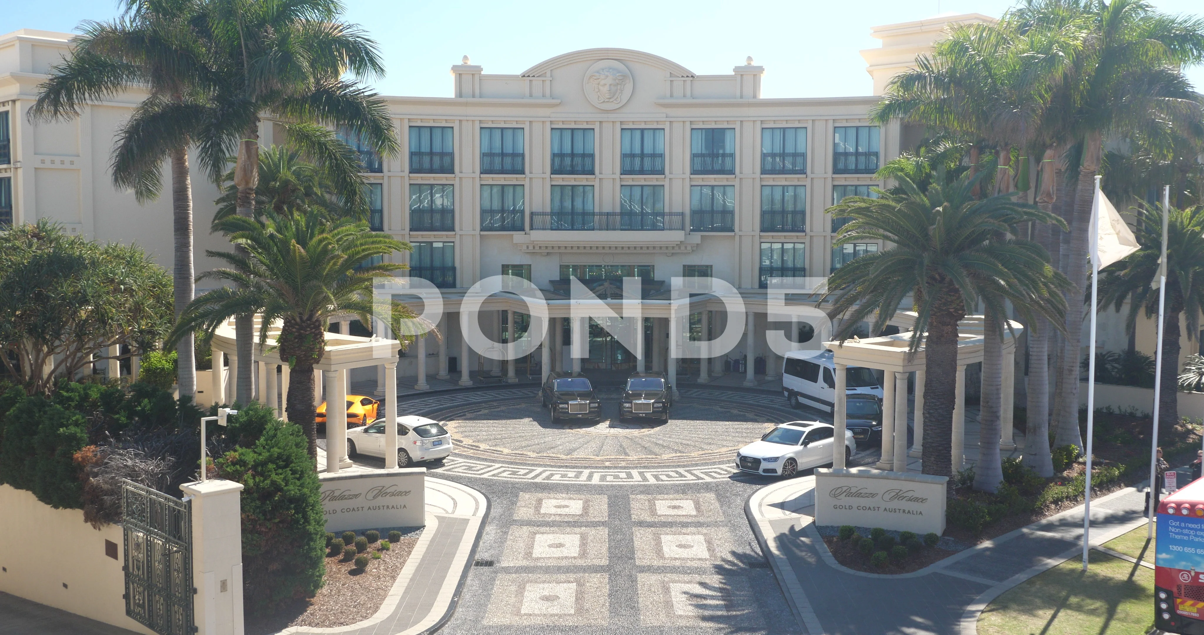 High Angle view of the Palazzo Versace Stock Video Pond5