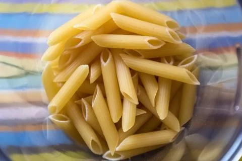 High Angle View Of Pasta Stock Photos