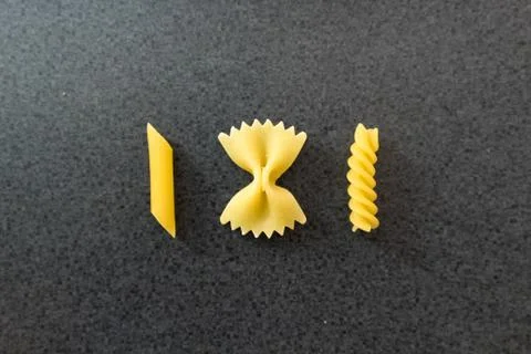 High Angle View Of Pasta Stock Photos