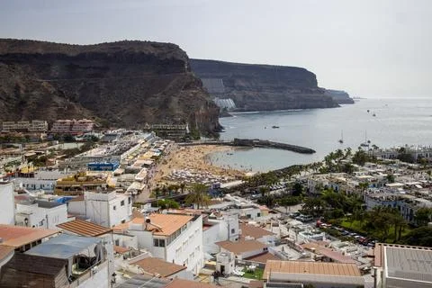 High-angle view of Puerto de Mog Foto stock