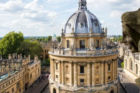 High Angle View Of Radcliffe Camera Building In Oxford Stock Photos