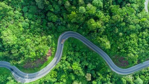 High Angle View Of Road Stock Photos