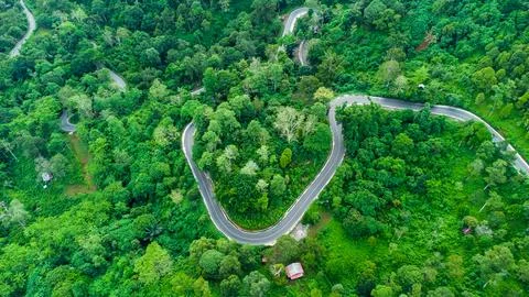High Angle View Of Road Stock Photos
