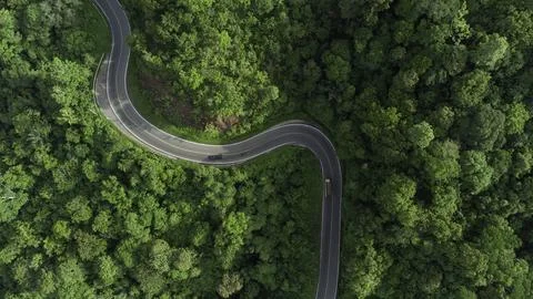 High Angle View Of Road Stock Photos