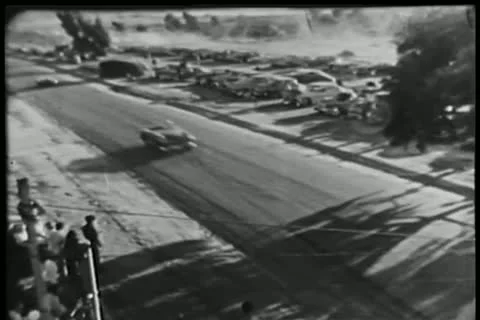 High angle view of road race Stock Footage 11348343