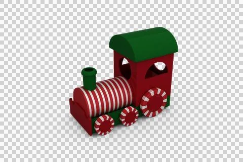 High angle view of steam engine Illustrazione stock